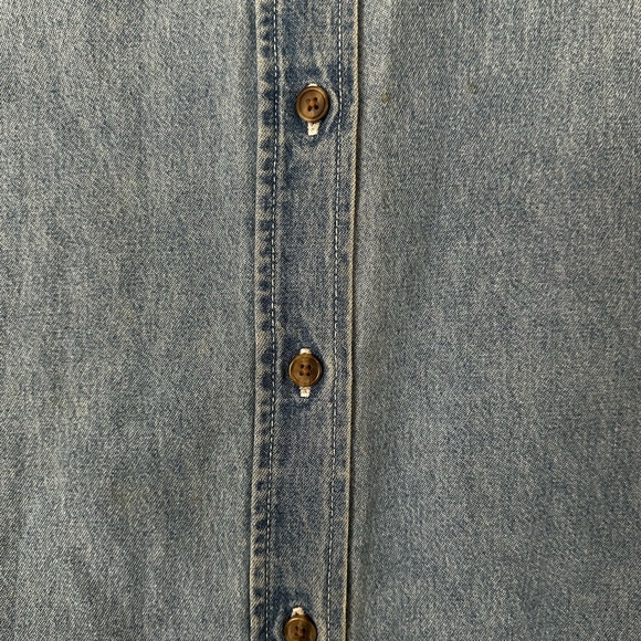 Vtg Denim Button-Up Shirt - Picture 3 of 6